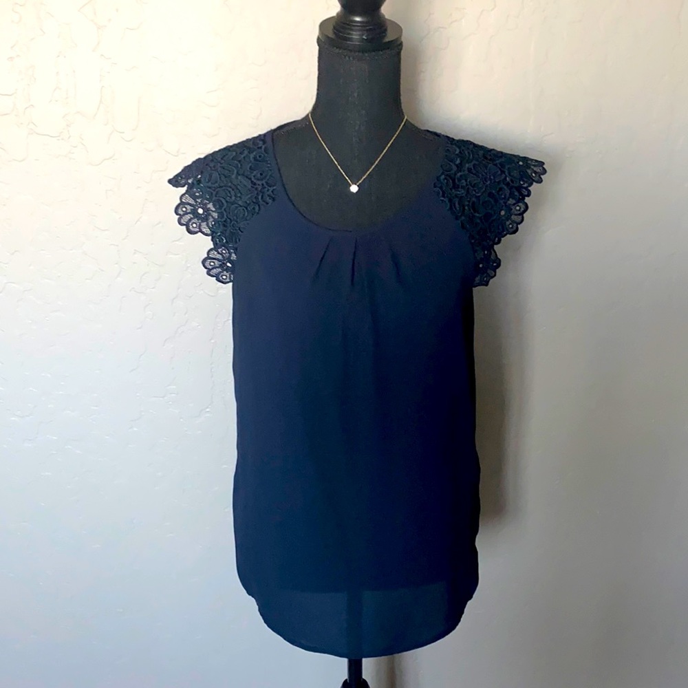 Philosophy Navy top size small